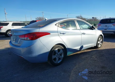 2012 Hyundai Elantra Gls (Ulsan Plant) from USA, damaged, VIN KMHDH4AE3CU348153